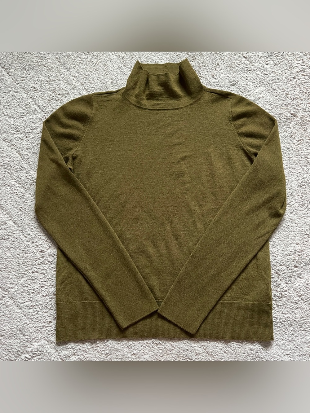 Lafayette 148 Wool Turtleneck Top Preppy Old Money Minimalist Luxury Sz L